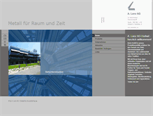 Tablet Screenshot of lanz-metallbau.ch